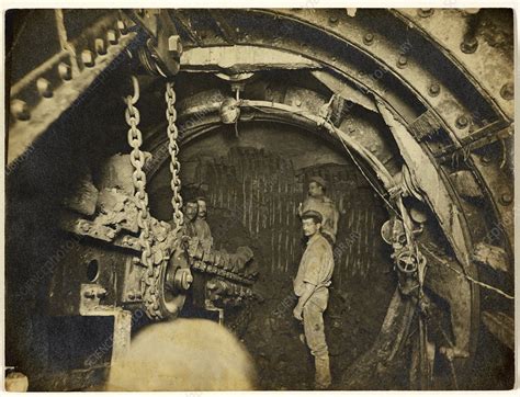 London Underground construction, 1898 - Stock Image - C027/7698 - Science Photo Library