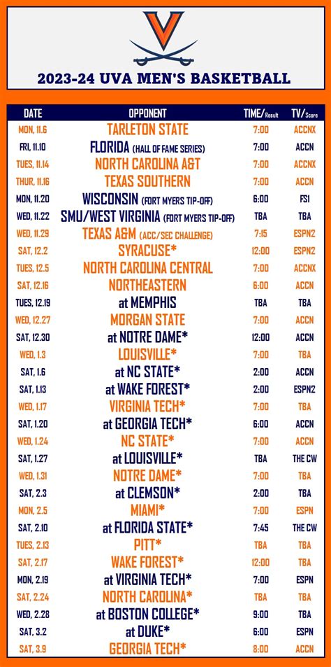 Uva Basketball Schedule 2024 Men - Dori Nancie