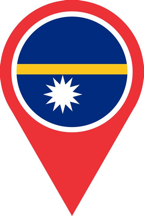 Nauru flag pin map location PNG 22110464 PNG