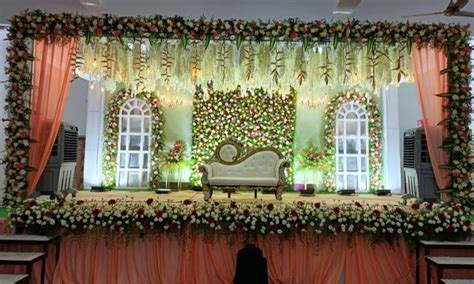 Stage decoration | Stage decorations, Simple stage decorations, Reception stage decor