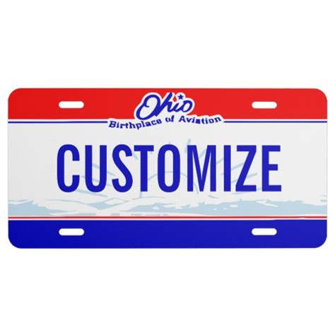 Ohio Custom License Plate | Zazzle.com