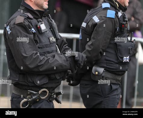 Police officers on duty in Winchester, Hampshire, UK Stock Photo - Alamy