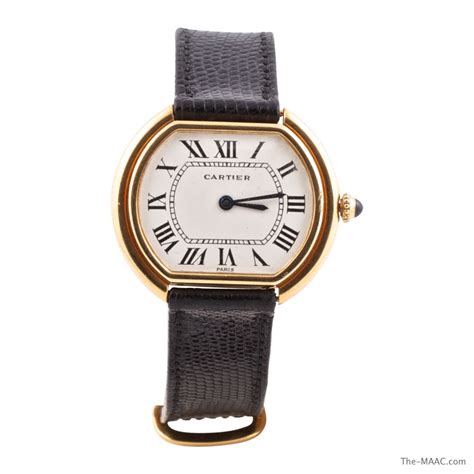 Cartier Ellipse 18k Gold Watch - Manhattan Art and Antiques Center