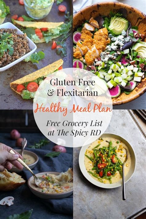 Dinner Is Served! {Flexitarian} Gluten Free Meal Plan No. 1 | Spicy RD Nutrition