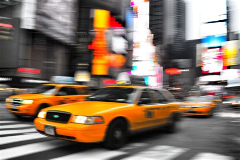 Yellow cab, New York | Yellow cabs, Cab, Times square