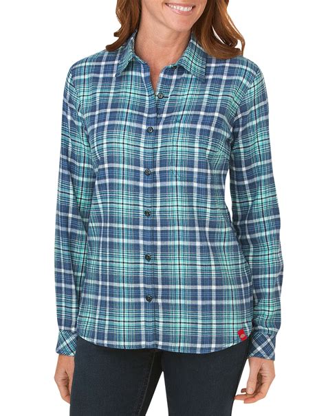 Women's Long Sleeve Plaid Shirt | Dickies