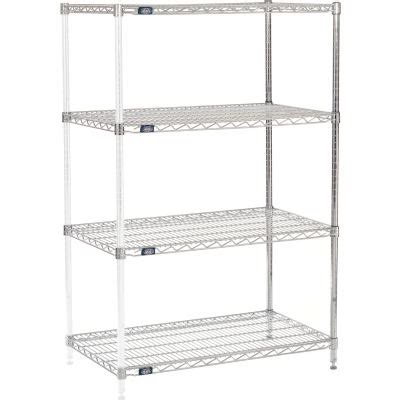 Nexel® Chrome Wire Shelving Add-On - 36"W x 21"D x 54"H | 796130 ...