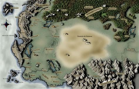 Alagaesia Map (from the Eragon/The Inheritance Cycle by Christopher ...