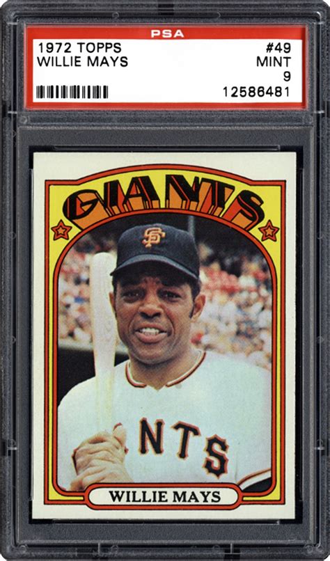 1972 Topps Willie Mays | PSA CardFacts™