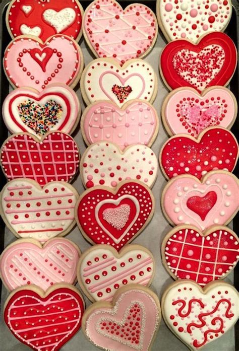 Heart Valentine Cookies One dozen custom decorated sugar