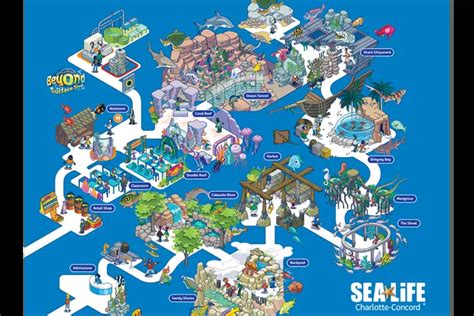 SEA LIFE Map | SEA LIFE Charlotte - Concord Aquarium