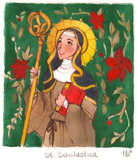 Haley Mortensen — St. Scholastica- patron saint of nuns and...