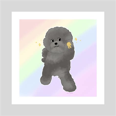 Dog Peace Sign Emoji Meme, an art print by Jez - INPRNT