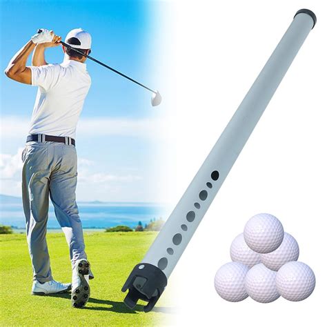 Portable Aluminum Shag Tube Practice Golf Ball Shagger Picker Hold Up ...