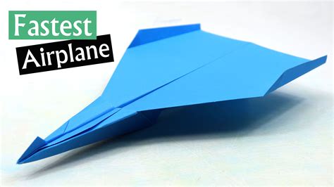 How To Make A Fast Paper Airplane - EASY Paper Airplanes that FLY FAR ...