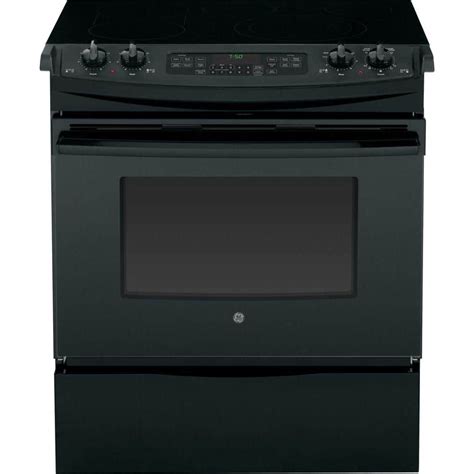 GE 4.4 cu. ft. Slide-In Electric Range with Self-Cleaning Convection ...