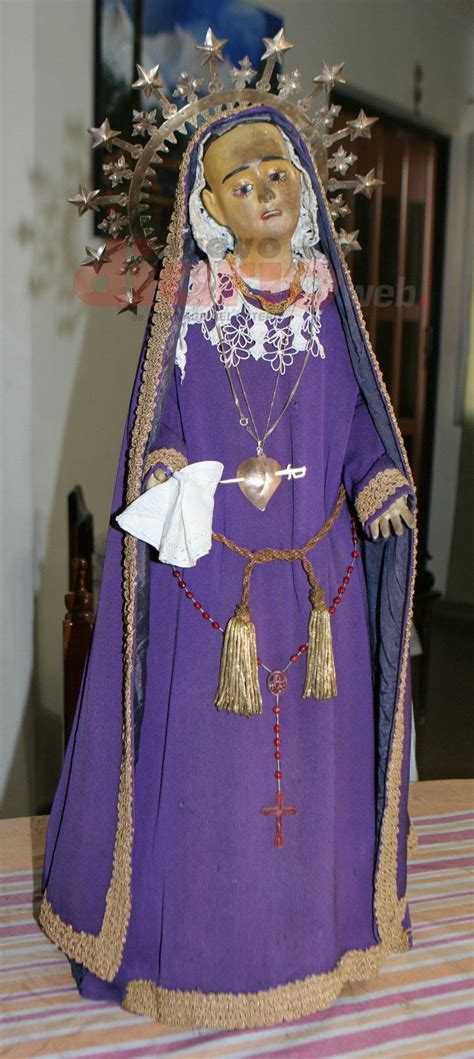 DOLOROSA que le fue obsequiada a la Vble. María Antonia de Paz y Figueroa en Santiago del Estero ...