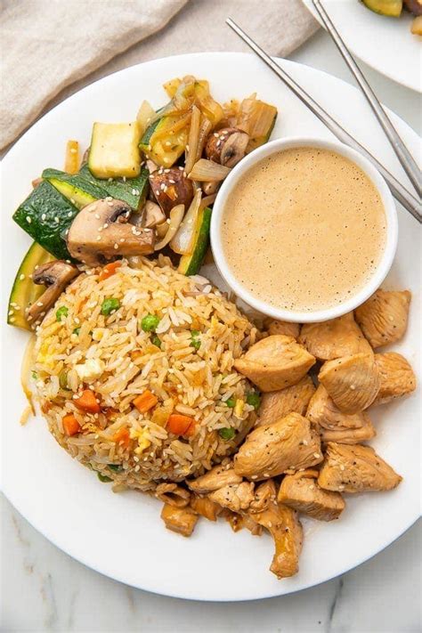 Hibachi Chicken with Fried Rice and Vegetables - 40 Aprons