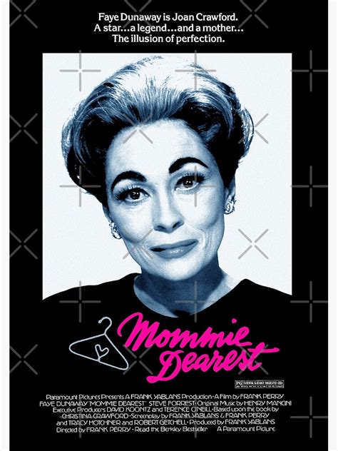 "MOMMIE DEAREST Joan Crawford" Poster by shnooks | Redbubble