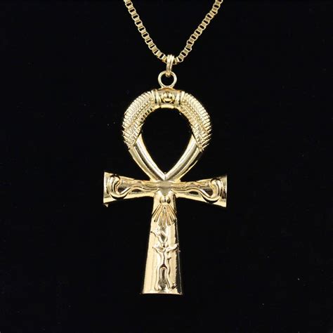 Large Golden Ankh Necklace | That Ankh Life