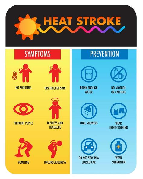 heat wave climate change cause effect, symptoms and how to prevention 26288094 Vector Art at ...