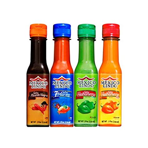 Set of 4 Gourmet Castillo Mexico Lindo Hot Sauce Salsas: Picante Negra ...