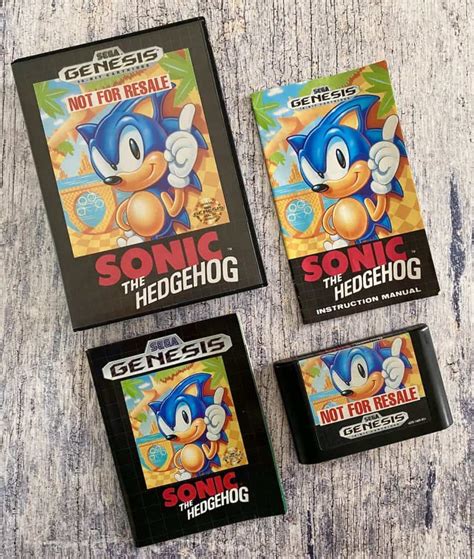 Sonic the Hedgehog 1 (Sega Genesis 1991) Complete Retail Version Tested ...