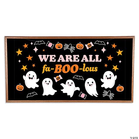 Halloween Ghost Pink Bulletin Board Set - 50 Pc. | Oriental Trading