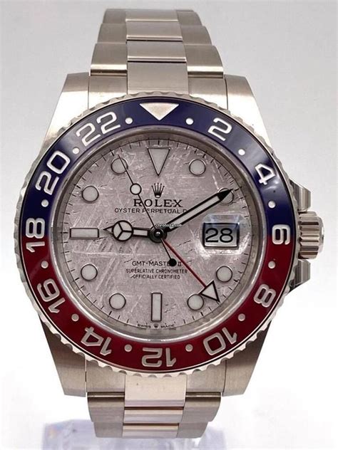 Rolex GMT-Master II White Gold Pepsi Meteorite Dial 126719BLRO... for ...