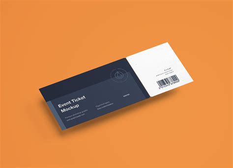 Free Concert / Event Ticket Voucher Mockup PSD - Good Mockups