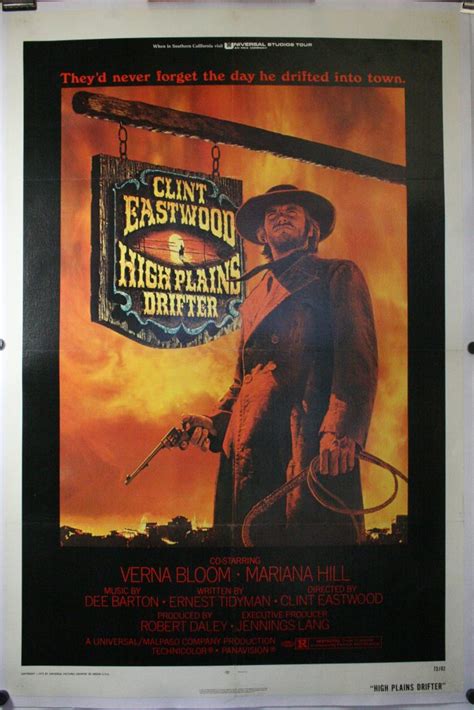 HIGH PLAINS DRIFTER, Original Clint Eastwood Movie Poster