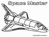 Atlantis Space Shuttle Coloring sketch template