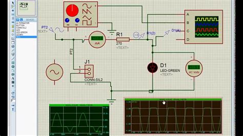 simulation analogique sous ISIS Protéus V8 - YouTube