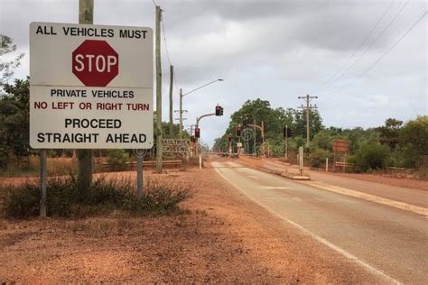 Entrance into Weipa Which is Largest Town in Central Cape York Stock Image - Image of entrance ...