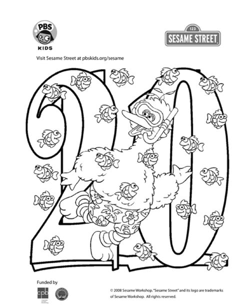 Pbs Kids Seame Street Coloring Pages