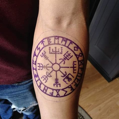 80 Viking Compass Tattoo Designs You Need To See! | Outsons