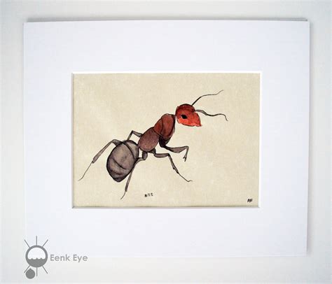 Red Ant, Original Hand Drawn Illustration