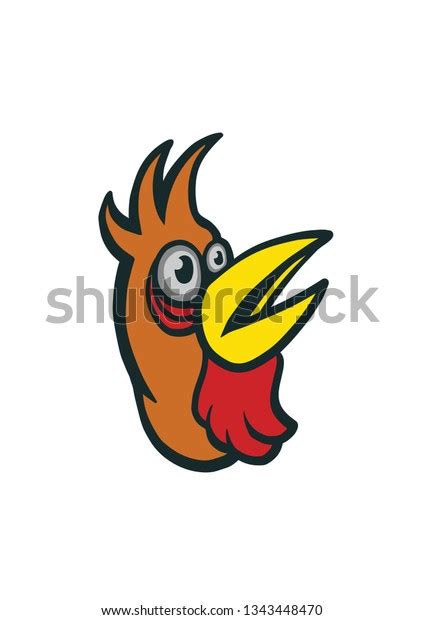 Chicken Head Vector Stock Vector (Royalty Free) 1343448470 | Shutterstock