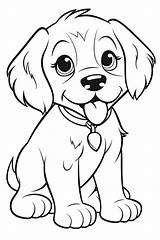 30  Free Printable Cute And Easy Dog Coloring Pages For Kids sketch template