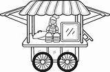 Premium Vector  Hand Drawn Street food Noodle cart Illustration sketch template