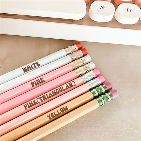 Engraved Pencils Personalized Pencil Set Custom Pencils - Etsy