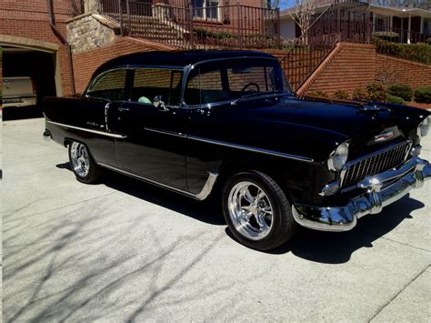 1955 Chevrolet Bel Air 2 Door Sedan-Black - Classic Chevrolet Bel Air/150/210 1955 for sale