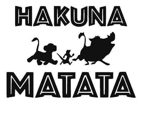 Disney's The Lion King Hakuna Matata Vinyl Decal Simba