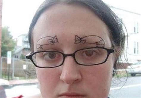 20 Super Extra Eyebrows That Are Impossible To Ignore | Funny eyebrows, Bad tattoos, Bad eyebrows