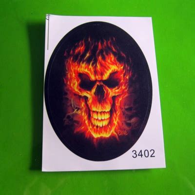 Popular Flaming Skull Decals-Buy Cheap Flaming Skull Decals lots from China Flaming Skull Decals ...