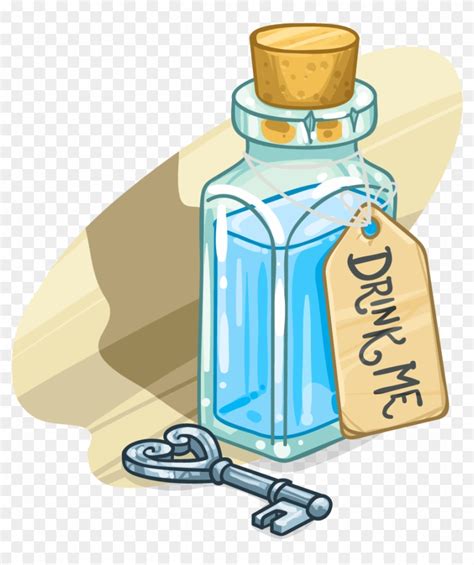 Drink Me Png - Alice Drink Me Bottle Clipart (#4094560) - PikPng