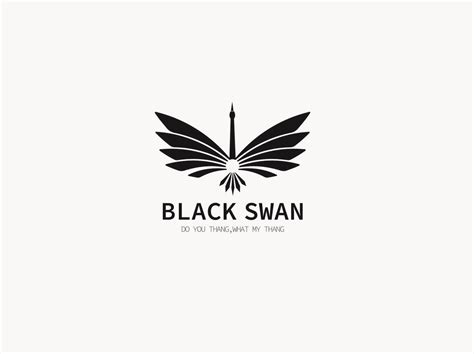 black swan logo 01 in 2023 | Swan logo, Black swan, Swan