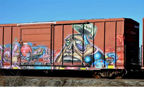 Graffiti Train Car Digital Art by Laura Botsford