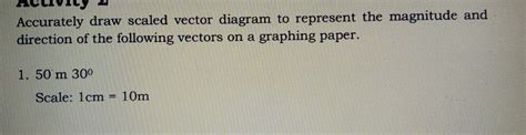 Accurately draw scaled vector diagram to represent the magnitude and ...