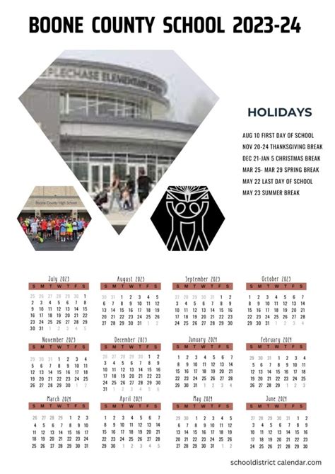 Boone County Schools Calendar Holidays 2023-2024